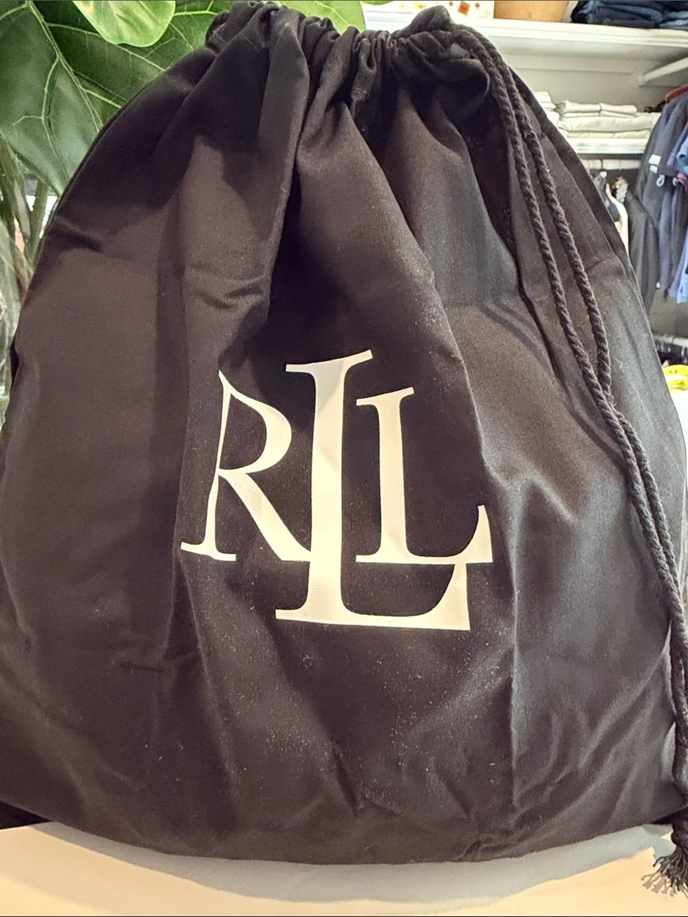 Lauren Ralph Lauren mini woven Straw Bag with Brown Leather Trim - Picture 10 of 10